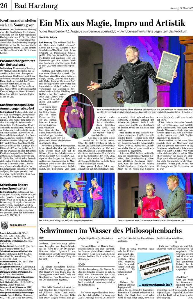 thumbnail of Desimos Spezial-Club 42.0 – Ein Mix aus Magie, Impro und Artistik