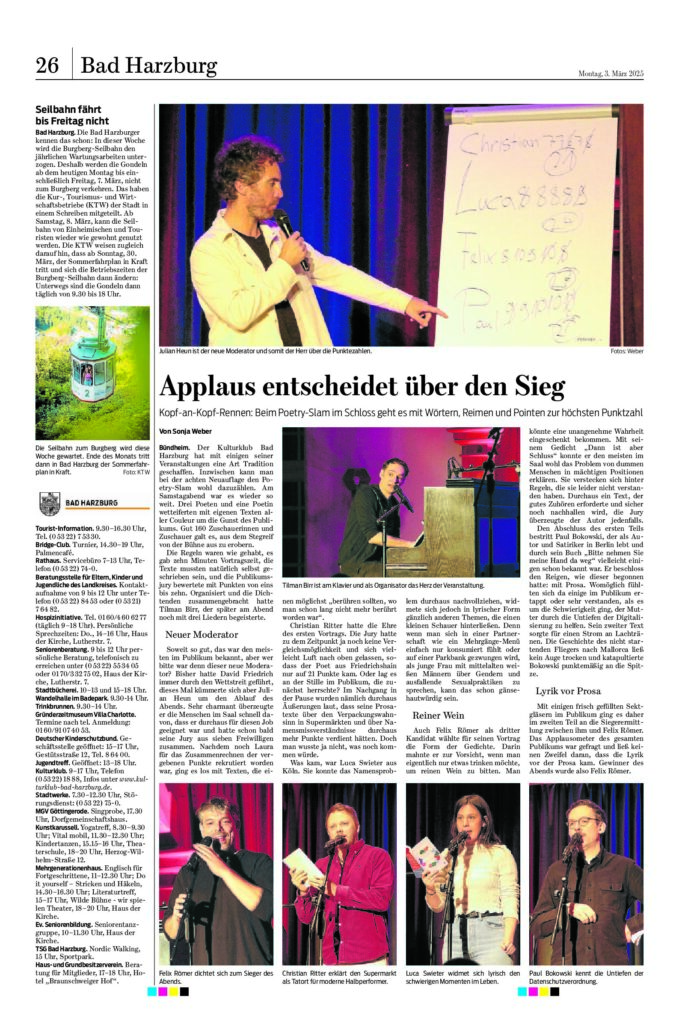 thumbnail of IIX. Slam im Schloß – Applaus entscheidet über den Sieg