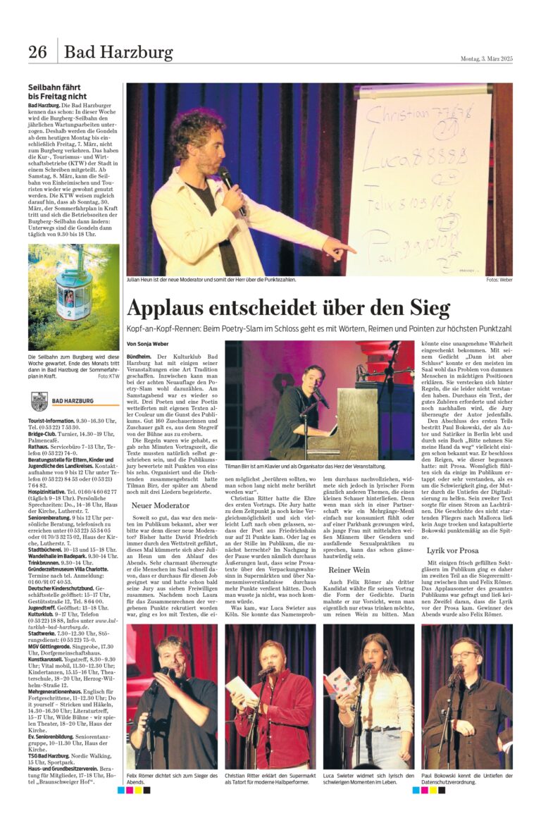 VII. Slam im Schloß