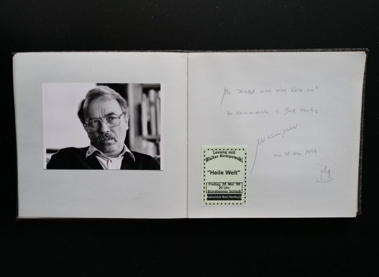 Walter Kempowski - 28. Mai 1999