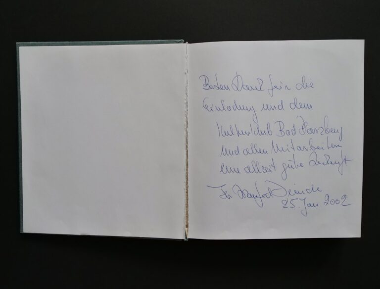 Manfred Dimde - 25. Januar 2002