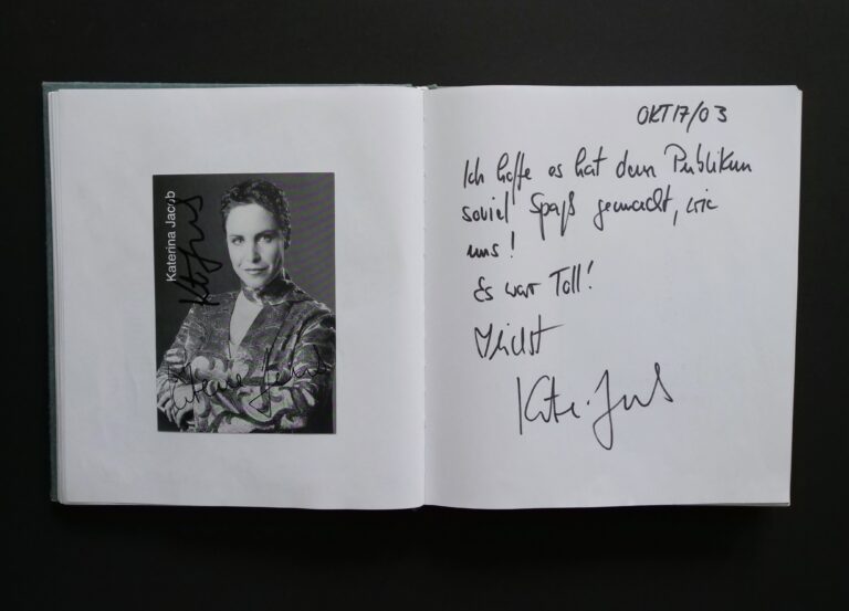 Katerina Jacob - 3. Oktober 2003