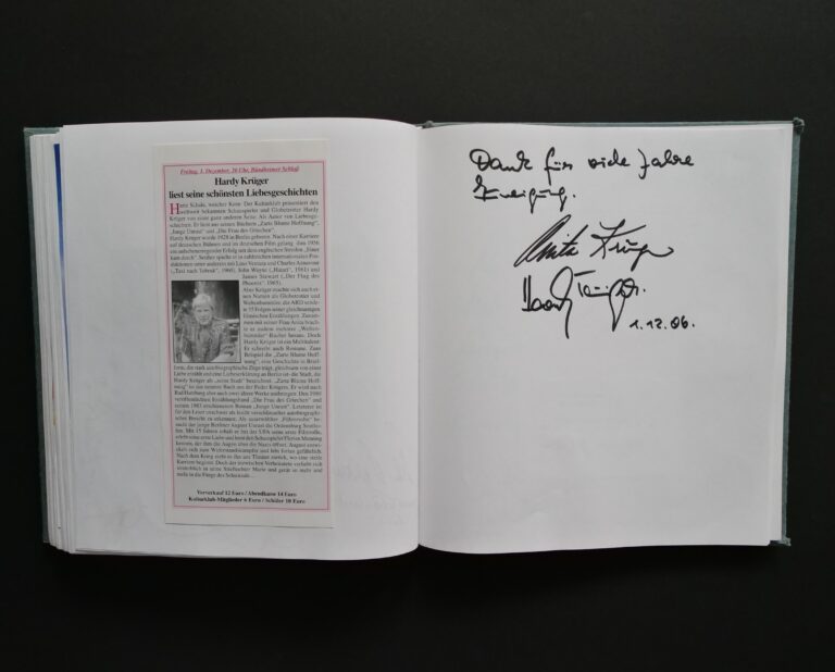 Hardy Krüger - 1. Dezember 2006