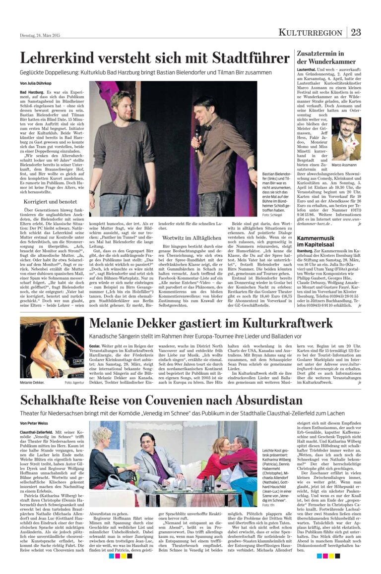 Bastian Bielendorfer und Tilmann Birr