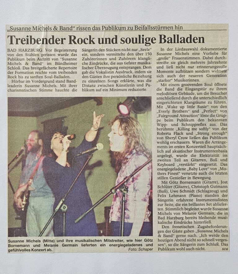 Susanne Michels und Band