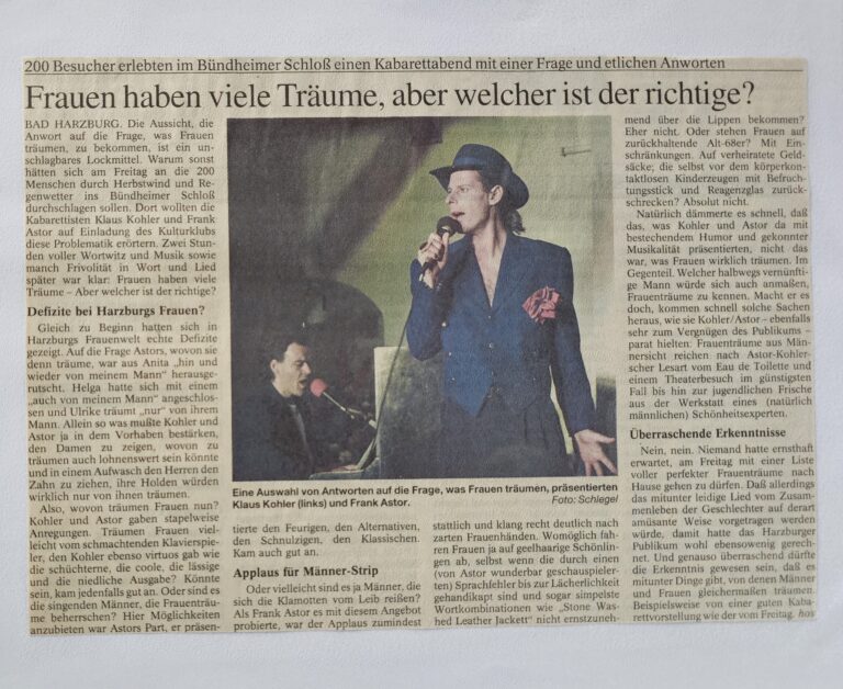 Frank Astor und Klaus Kohler