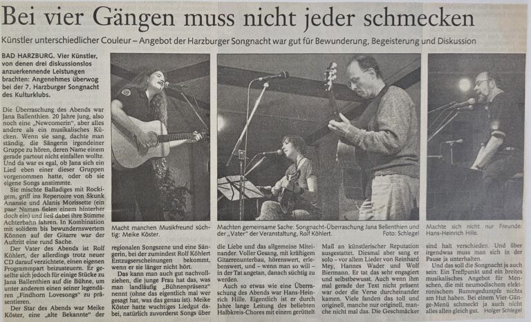 VII. Harzburger Songnacht