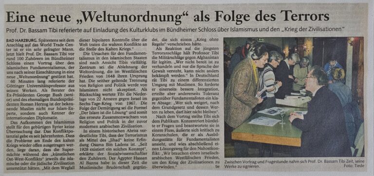 Prof. Dr. Bassam Tibi