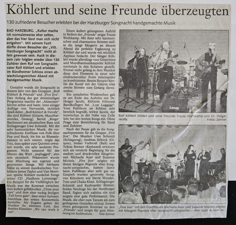 VIII. Harzburger Songnacht