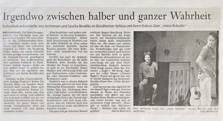 Sascha Bendiks und Jess Jochimsen