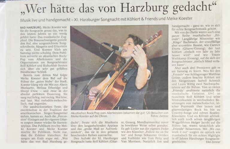 XI. Harzburger Songnacht 1