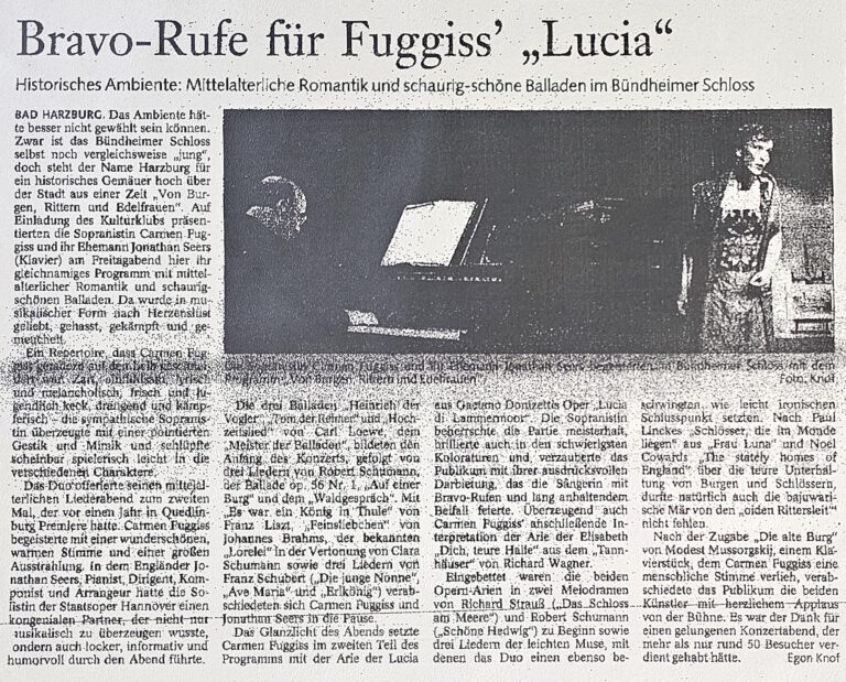 Carmen Fuggis und Jonathan Seers