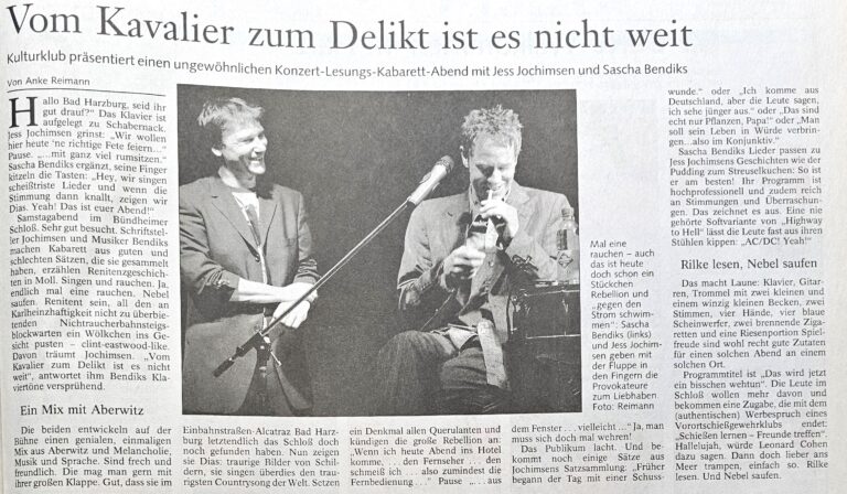 Jess Jochimsen und Sascha Bendiks