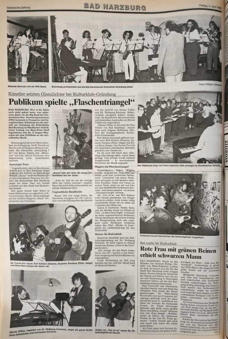 Kulturklub-Taufe - Programm