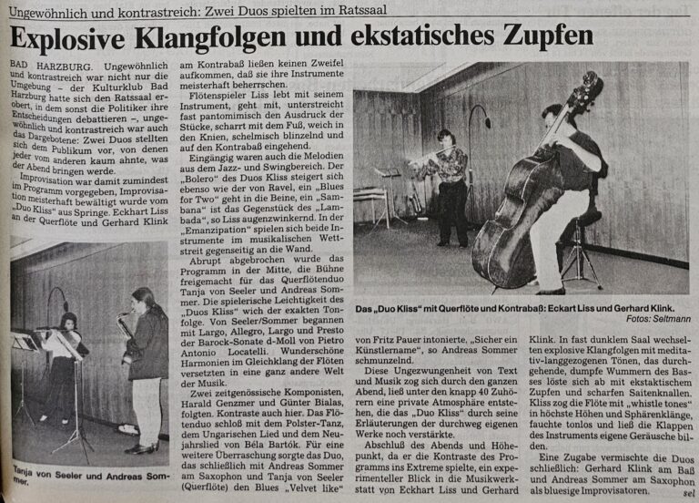 Duo Kliss und Duo Sommer und Seeler