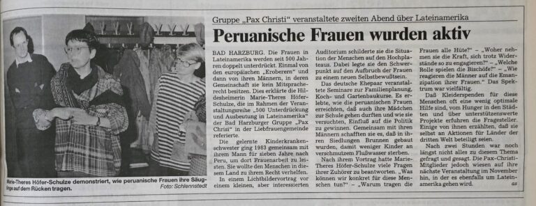 Kooperationsveranstaltung von Kulturklub und Pax Christi II