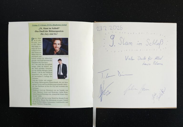 IX. Slam im Schloss - 27. Februar 2026